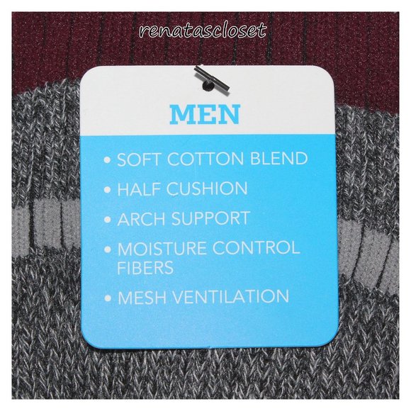 Columbia Men's 4-Pair Top Striped Crew Sock Set NWT - Picture 2 of 8